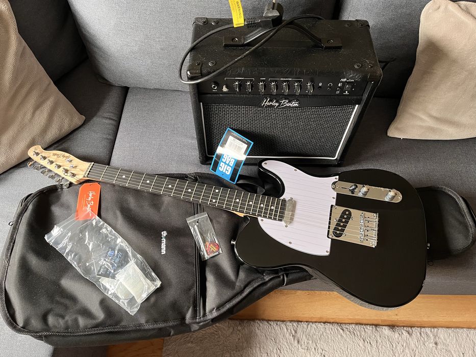 Zestaw gitarowy Harley Benton TE-20 BK Standard Series
