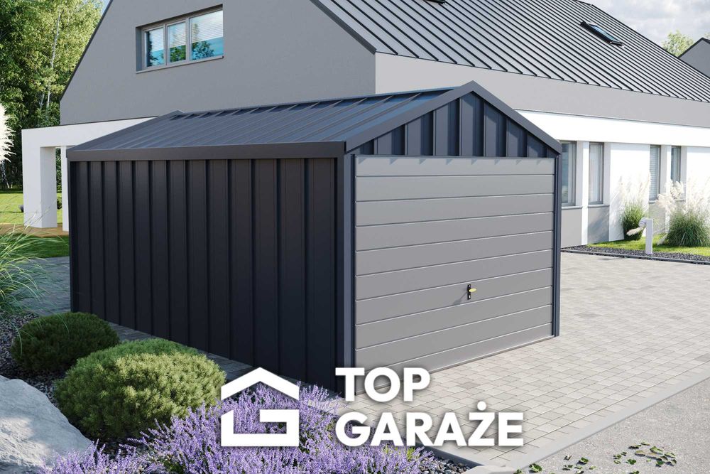 Garaż blaszany na rąbek / 3m szer 5m długi / Producent