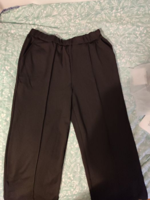 Calças pretas Temu tamanho L