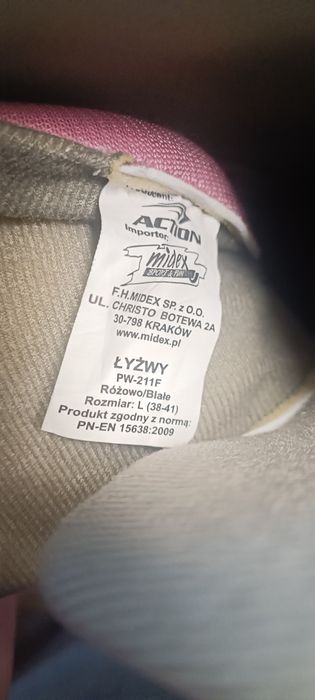 Łyżwy dziecięce regulowane dla dziewczynki