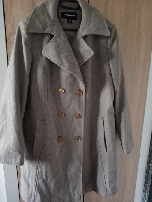 Płaszcz damski XL Liz Claiborne 62% wełna