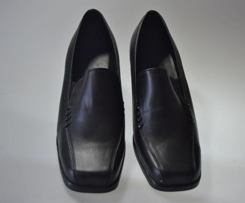 Buty czółenka damskie skórzane - r 39 outlet- wyprzedaż