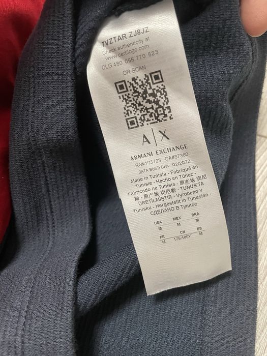 Лонгслів Armani Exchange (A|X) — Оригінал