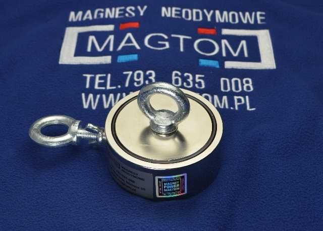 Magnes uchwyt neodymowy silny duży mocny F300 Power x2M10 Magtom
