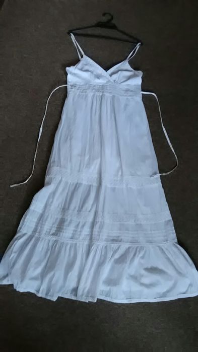 Letnia długa sukienka, rozm. 40 przewiewna bawełna