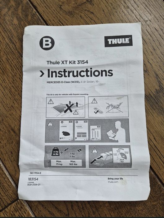 Thule kit 3154 Mercedes W213