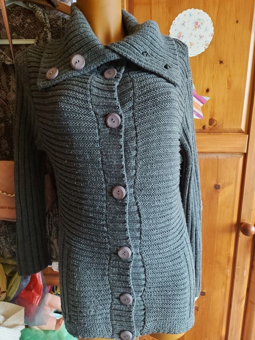 Sweter z golfem gruby damski rozmiar XL firma Bawera Styl