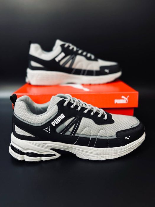 Puma / Тактичные кросовки пума демисезон  / мужские красавки puma / PUMA / мужские кроссовки с натуральной кожи / подошва полиуретан и резина
