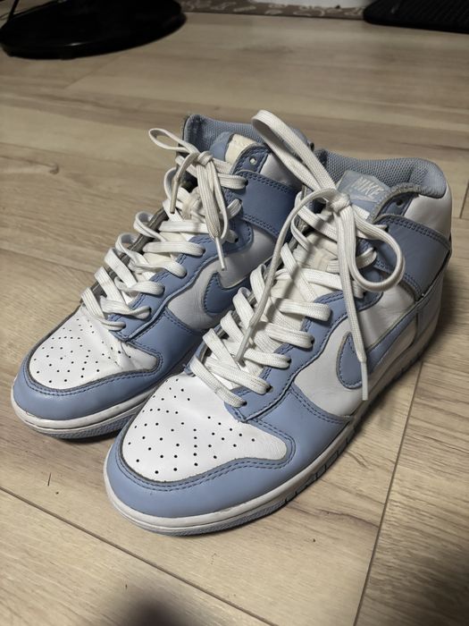 Nike dunk błękitno białe