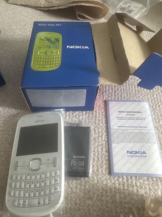 Nokia 201 Nowa, pelen zestaw