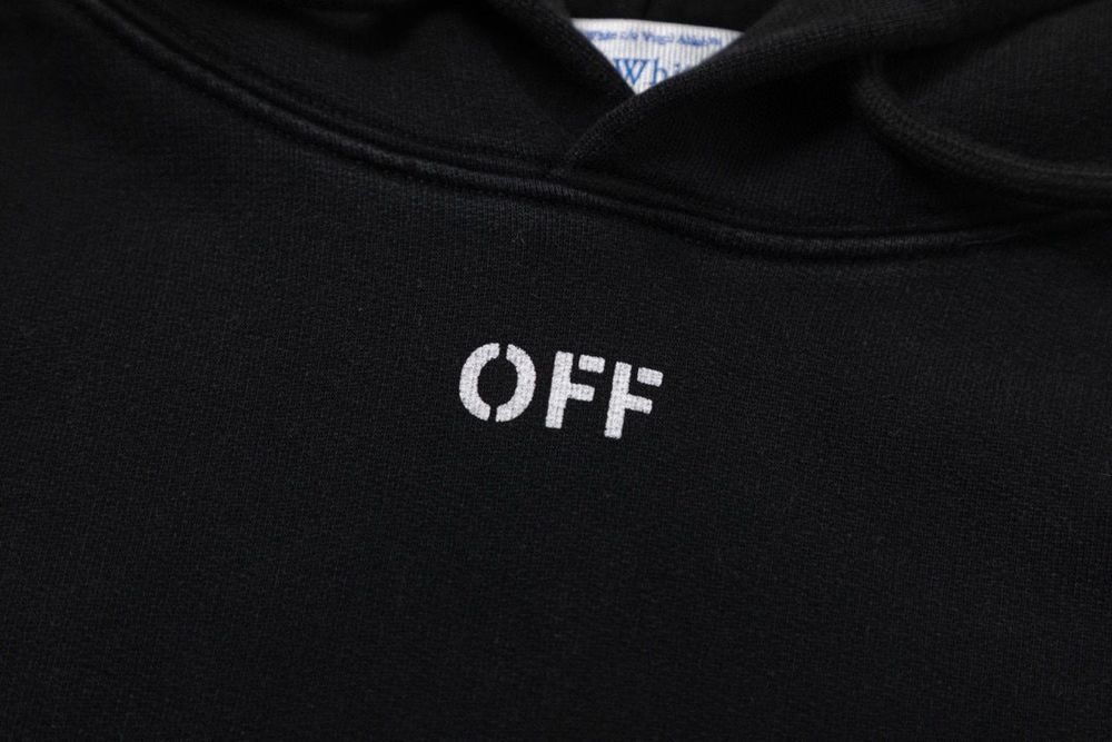 OFF-WHITE худи мужское оверсайз, черное, винтажное оригинал унисекс