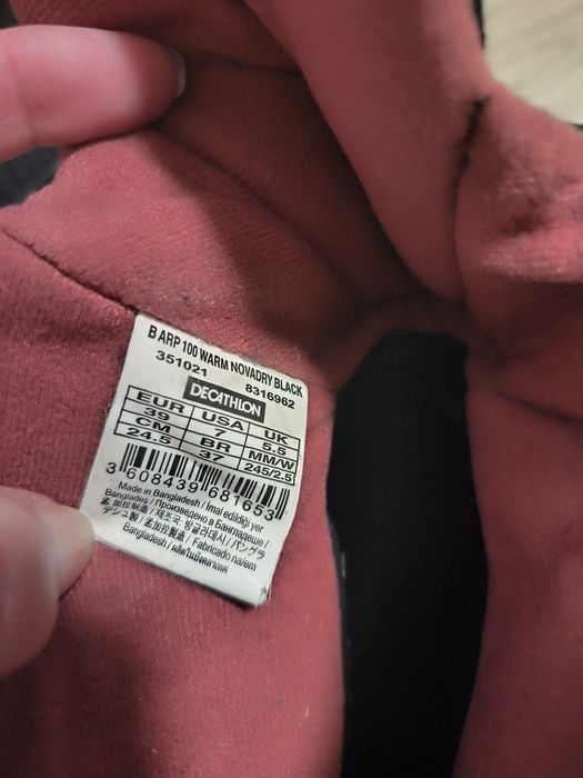 Quechua термо чобітки ботинки 39 сапоги сапожки