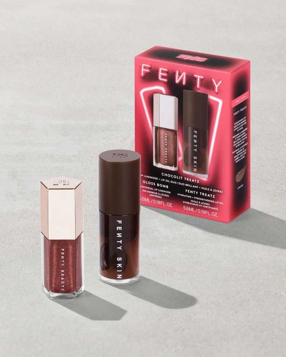 FENTY SKIN \ FENTY BEAUTY Chocolit Treatz Lip Luminizer + Lip Oil Duo