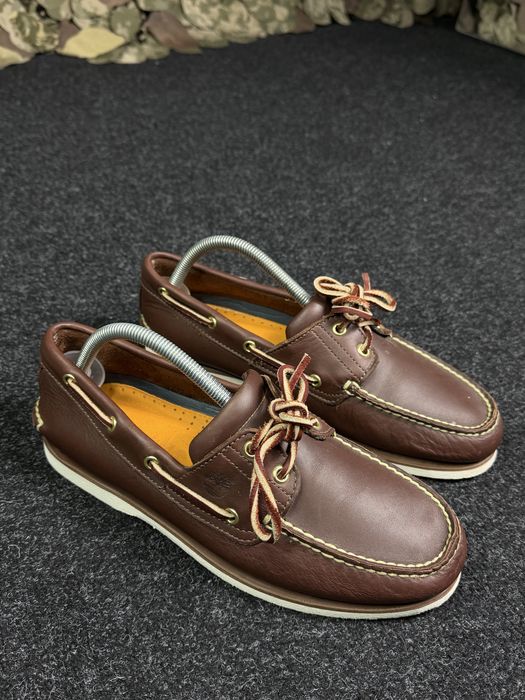 Кожаные топ-сайдеры Timberland Classic