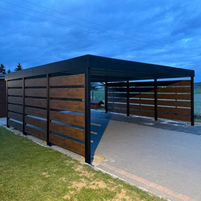 Carport 6x5,5, wiaty garażowe, wiata na samochód, wiata stalowa