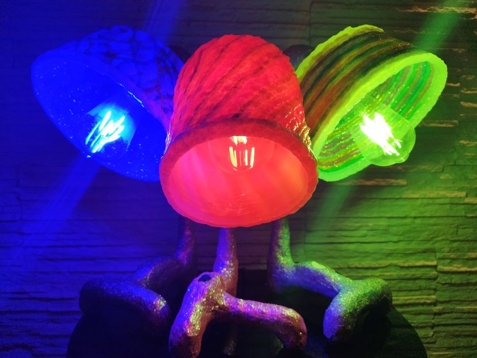Lampa ręcznie robiona, zjawiskowa