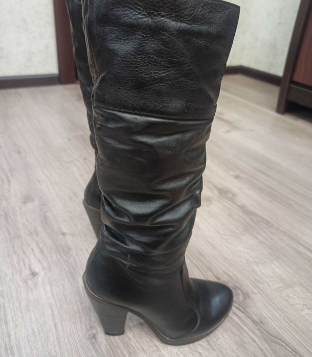 Сапоги жіночі кожа 37-38 розмір