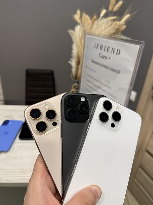 iphone 16 pro max 256gb black/white/desert titanium, стан 10/10