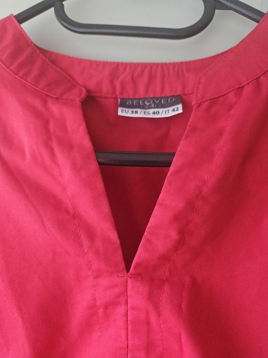 Nowa koszula r.M bufiaste rękawy elegancka dekolt V