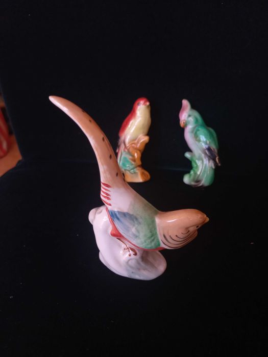 3 miniaturas de Porcelana  - Passaros
