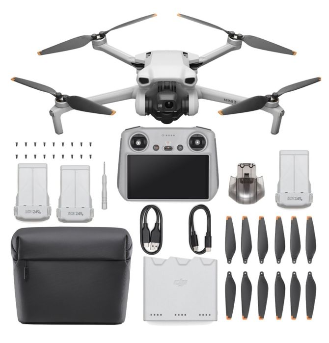 Na Lewara Dron DJI Mini 3 Fly More Combo 249g