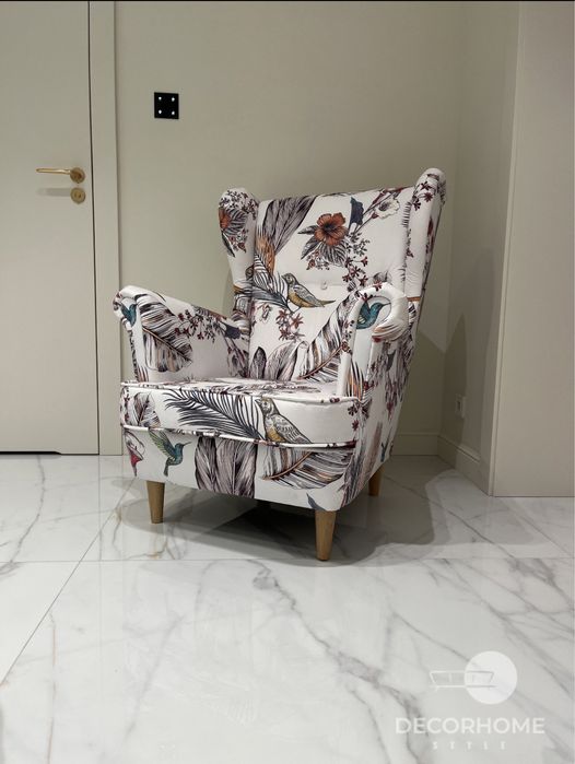 Fotel USZAK Styl skandynawski Glamour Tkaniny do wyboru