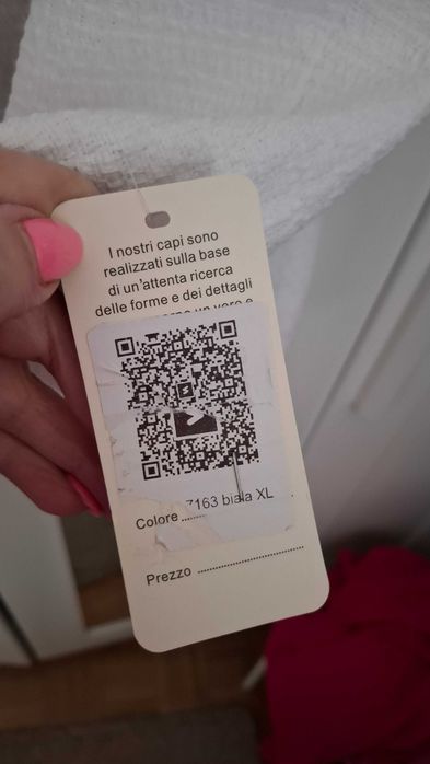 Marynarka biała żakiet złote guziki xl 42 made in italy