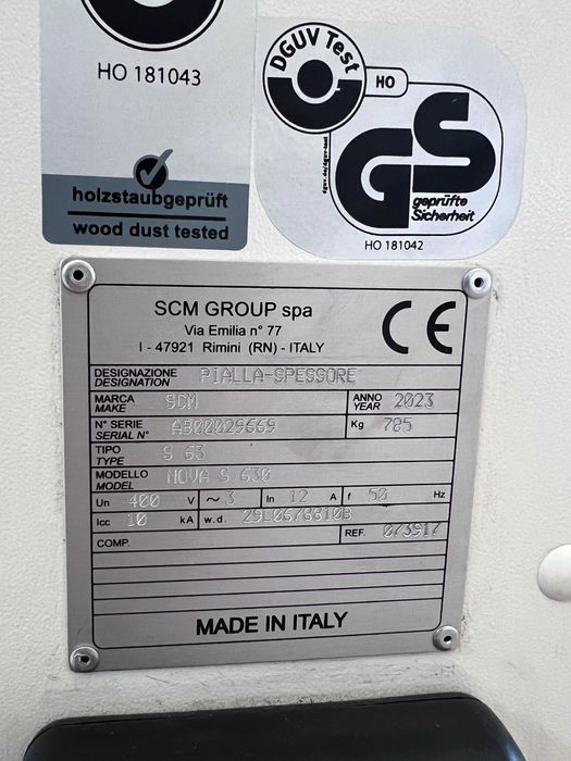 Grubościówka SCM s630 nova