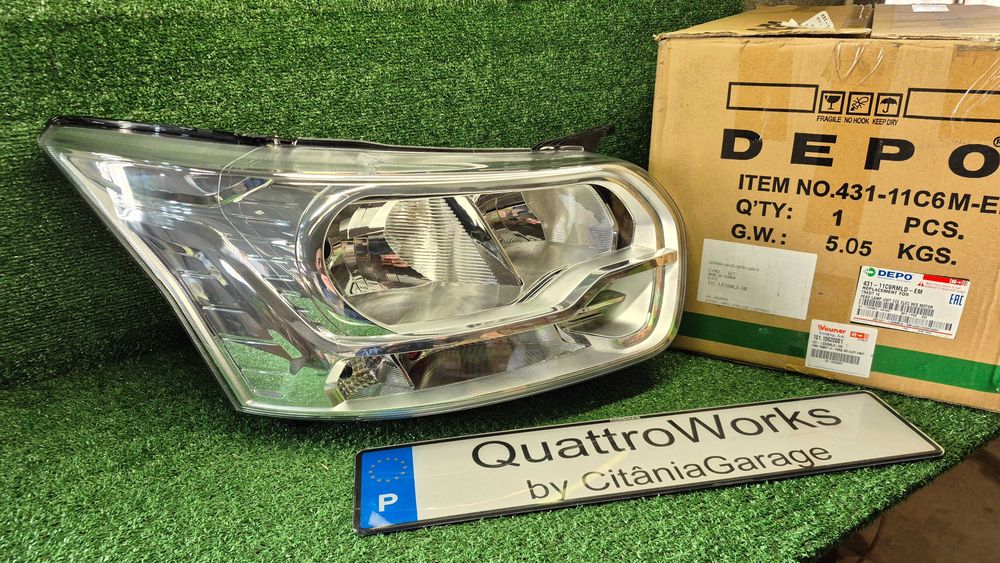 Otica Farol Direito Ford Transit MK7 V363 2013 em Diante Ref. 431-11C6RMLD-EM NOVO DEPO