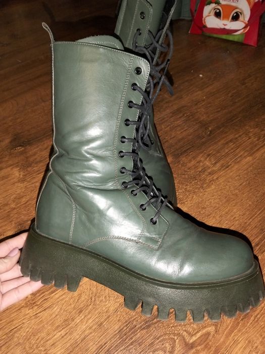 Шкіряні демі ботінки