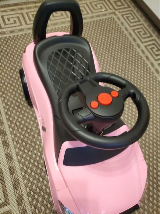 новая машина толокар детская машина розовая ауди