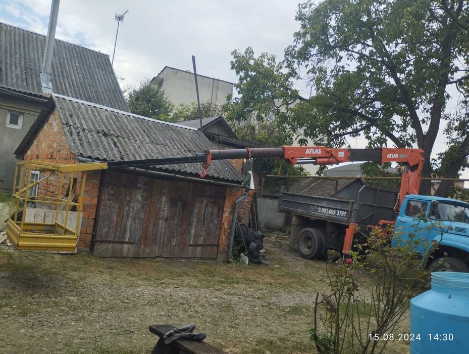 Кран-маніпулятор атлас 4006 ЗИЛ ММЗ 554 дизель,тристоронній самоскид .