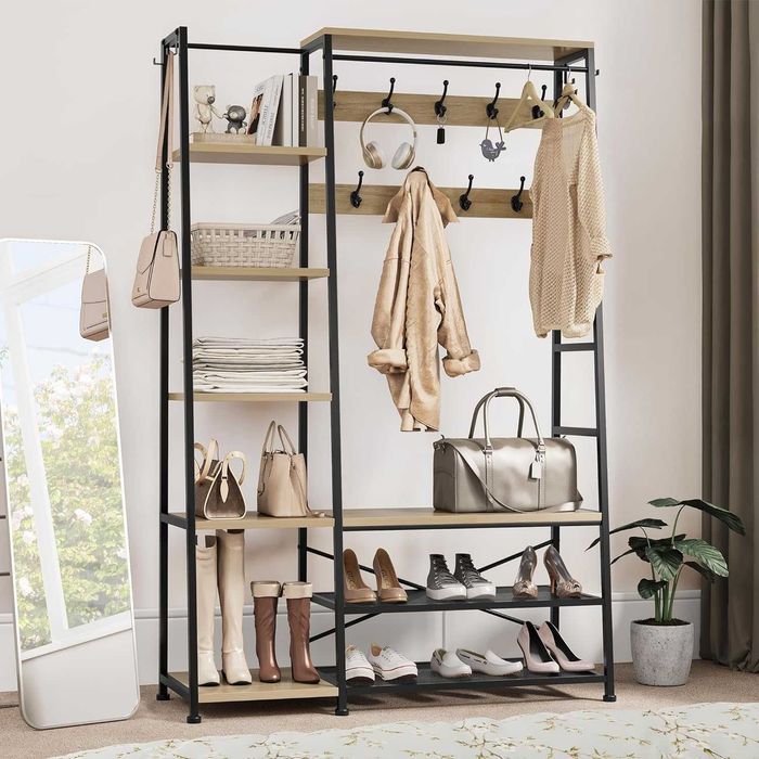 Cabide bengaleiro madeira sapateira  180 x 116,5 x 49cm   [TRÊS CORES]