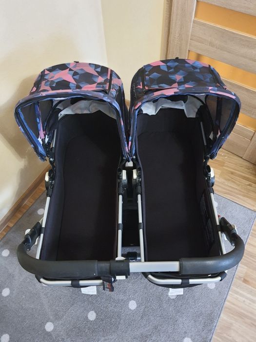 Bugaboo Donkey wózek bliźniaczy 2w1 (żelowe koła) + gratisy