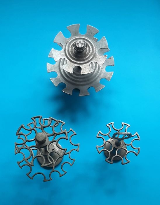 Conjunto de 5 raros suportes para carimbos em arte nova