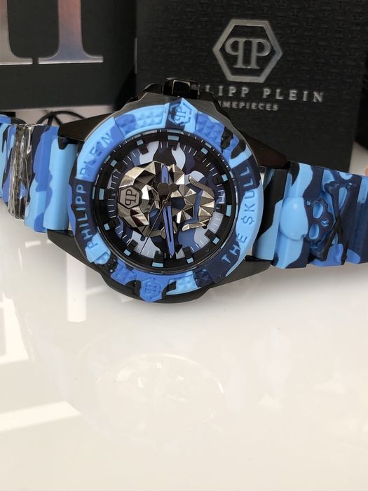 Новинка! Чоловічий годинник Philipp Plein The $kull Blau
