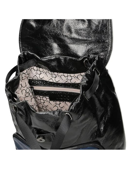 plecak nobo czarno-granatowy z połyskiem