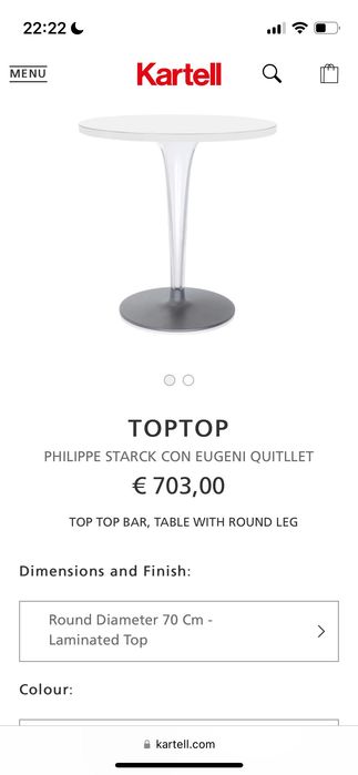 Mesa Kartell TOPTOP