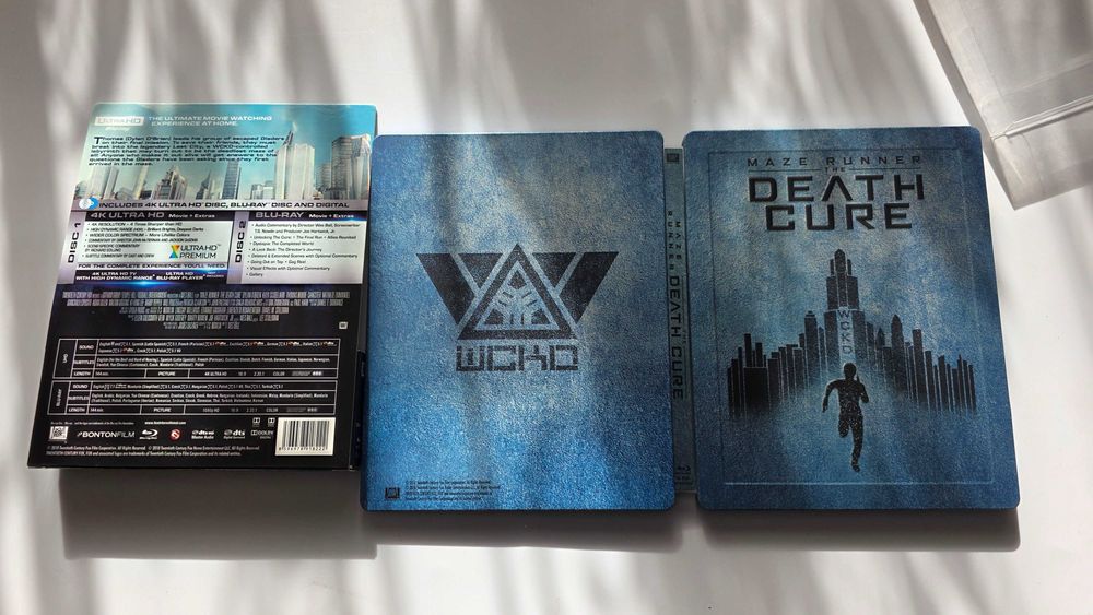 blu ray Maze runner 4k Death cure steelbook Więzień labiryntu