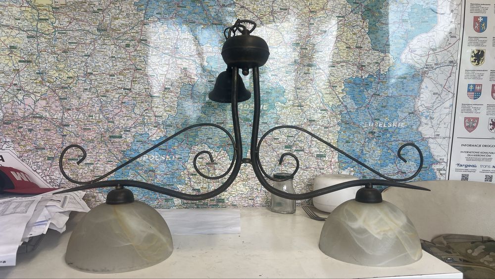 Kandel FIONA II komplet 2 lamp wiszących | rustykalne | metal + szkło | E27
