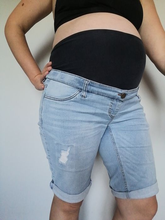 Spodenki ciążowe jeansy 40 Bonprix