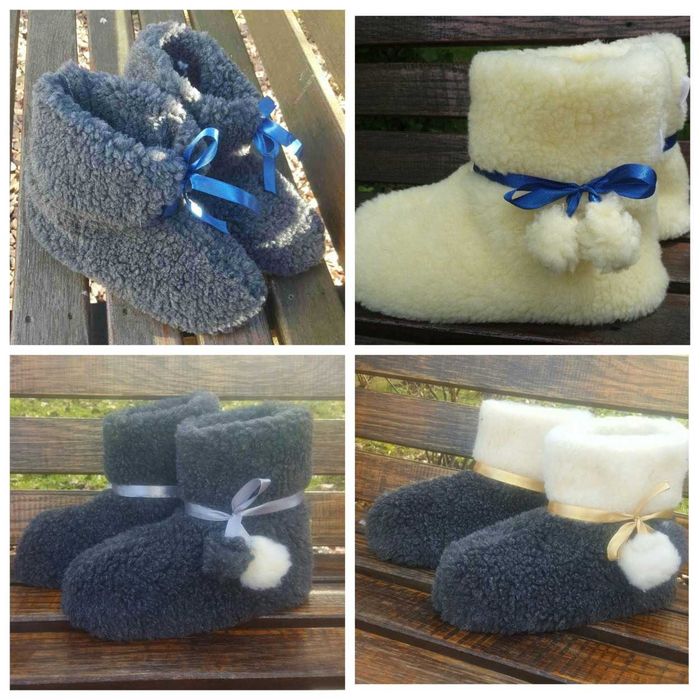 Чуні низькі із овчини капці тапочки валянки гурт опт, чуни мужские