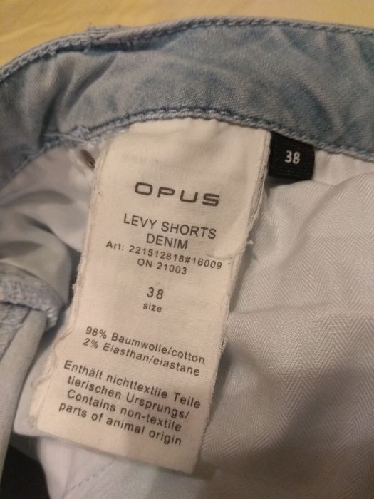 M Opus Levy Cienkie Bermudy