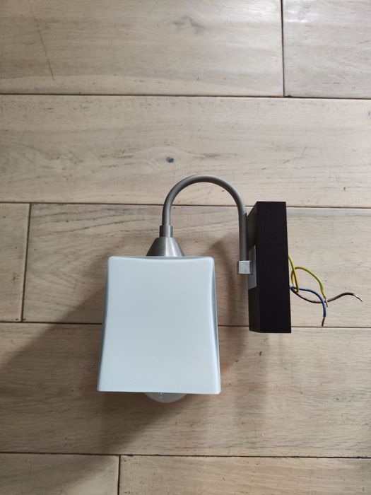 Lampa wisząca 3x E14 wenge i kinkiet 1x E14