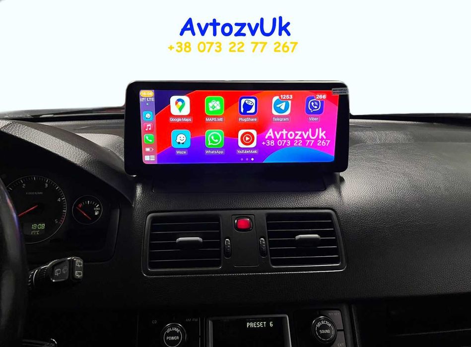 Магнітола XC90 Volvo XC60 XC70 S60 V60 Вольво хс90 CarPlay Андроїд 16