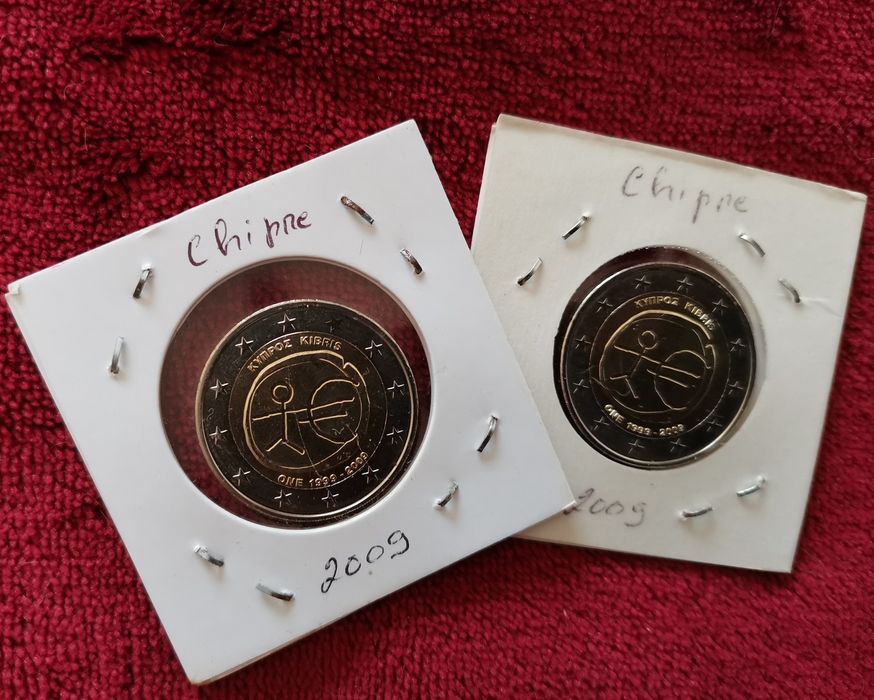 Moeda UNC comemorativa de 2€ - Chipre 2009