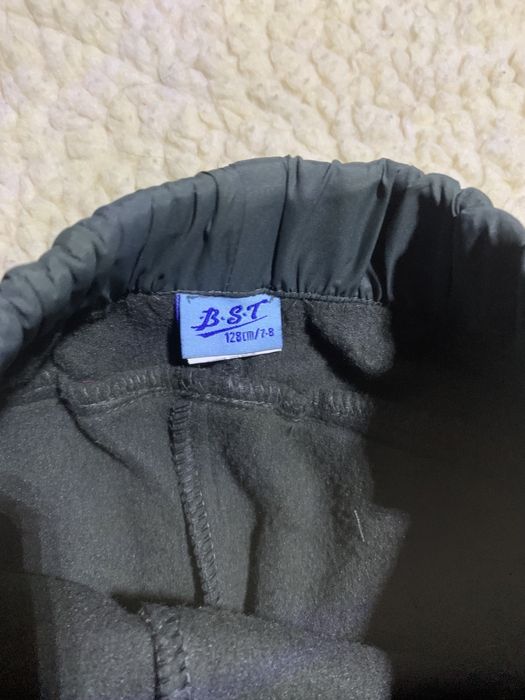 Утеплені зимові фірмові спортивні штани 128см 7-8р