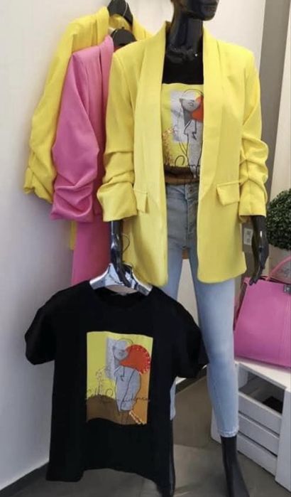 Tshirt z aplikacją, koszulka bawełniana