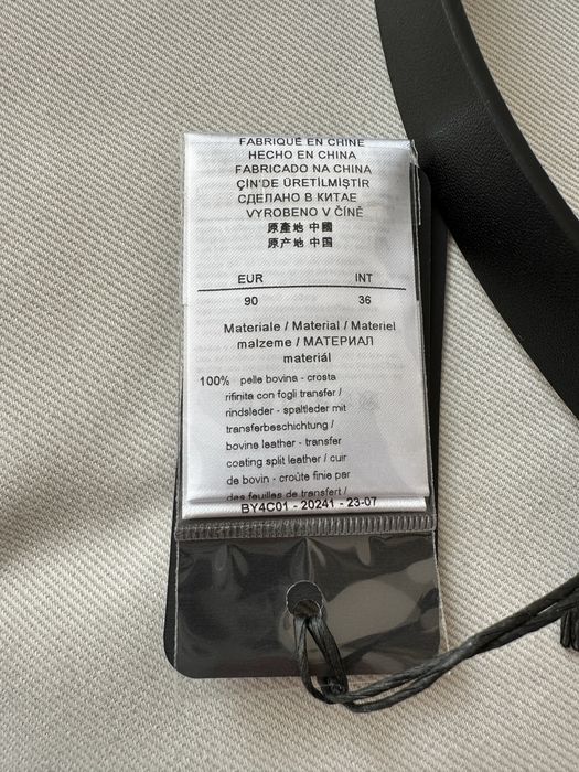 Pasek AX czarny skórzany Armani Exchange 90cm unisex