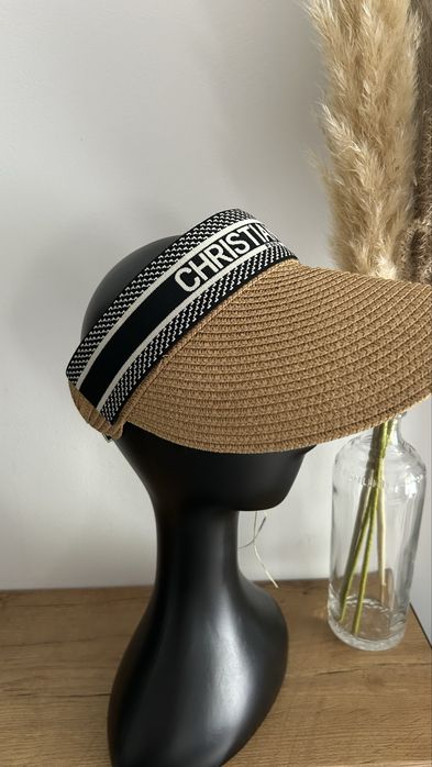 Daszek damski czapka oslonka  na lato Christian Dior regulowany